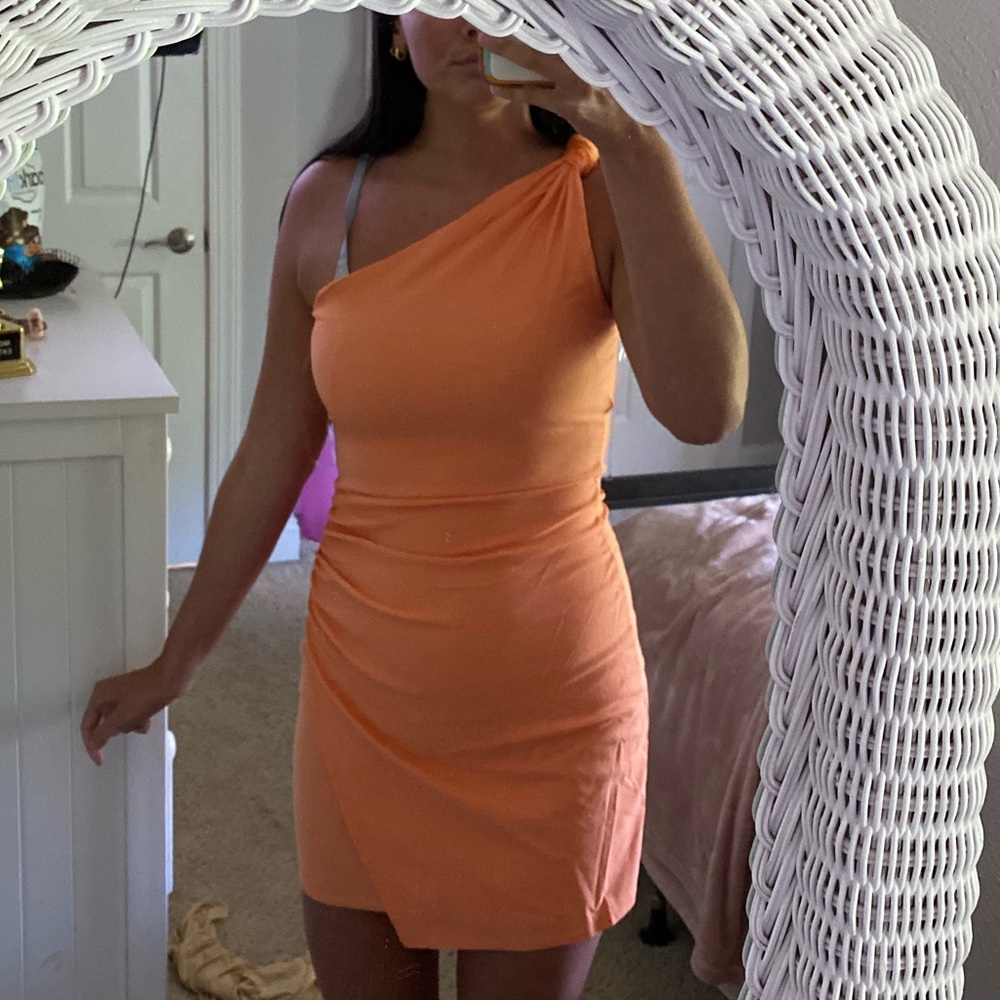 These Three Boutique One Shoulder Asymmetrical Dress